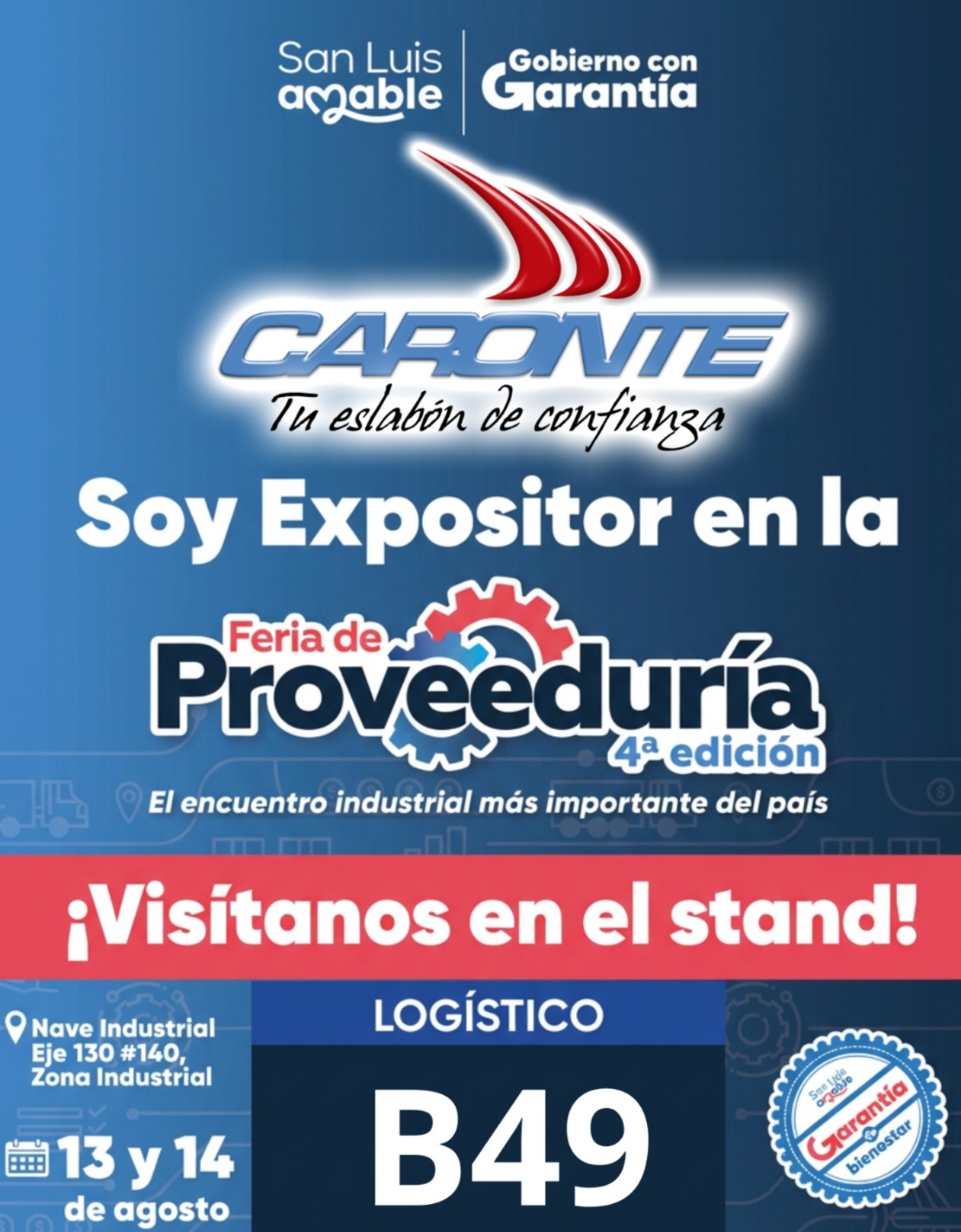 Visítanos en la Feria de Proveeduría